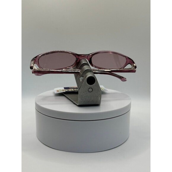 Vintage Y2K Sunglasses | NOS | Narrow Monochrome Style | Pink Lens/Frame - Picture 5 of 8